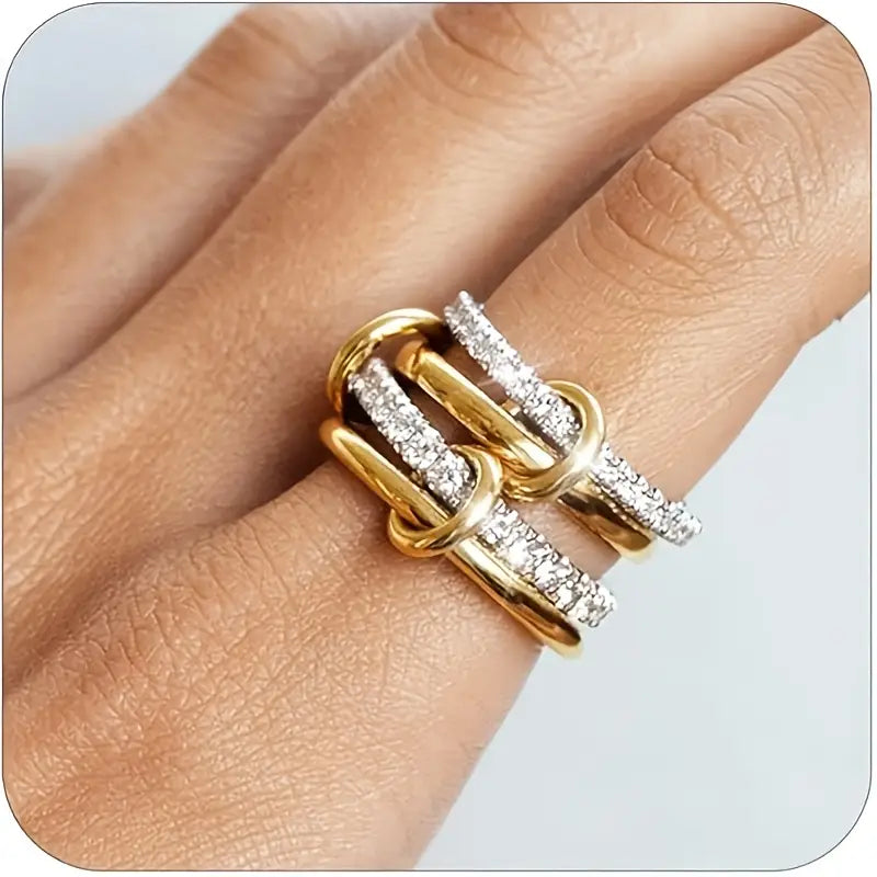 4-In-One Interlocking Fidget Ring