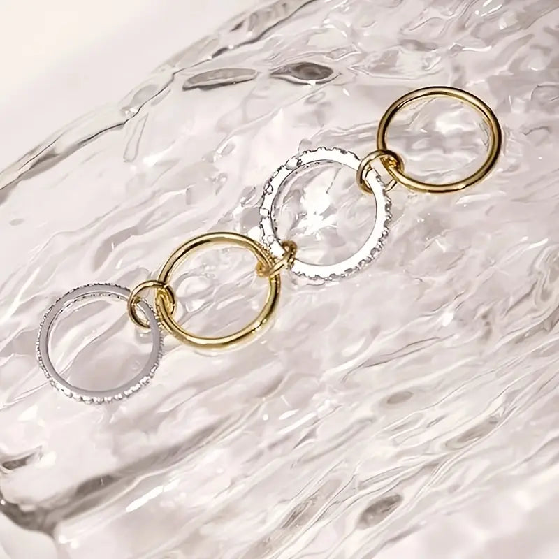 4-In-One Interlocking Fidget Ring