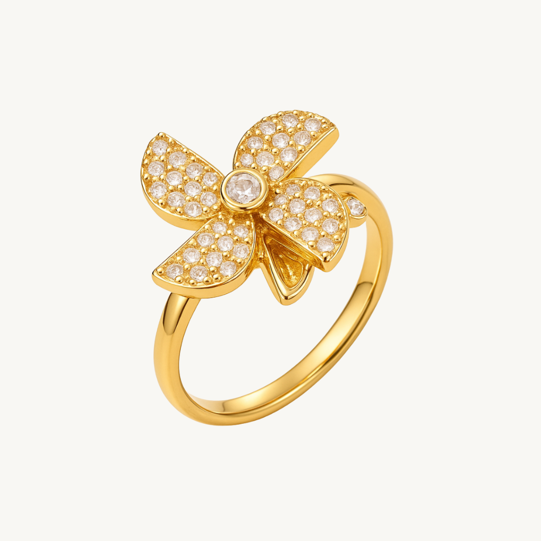 Rotating Windmill Spinning Anxiety Fidget Ring