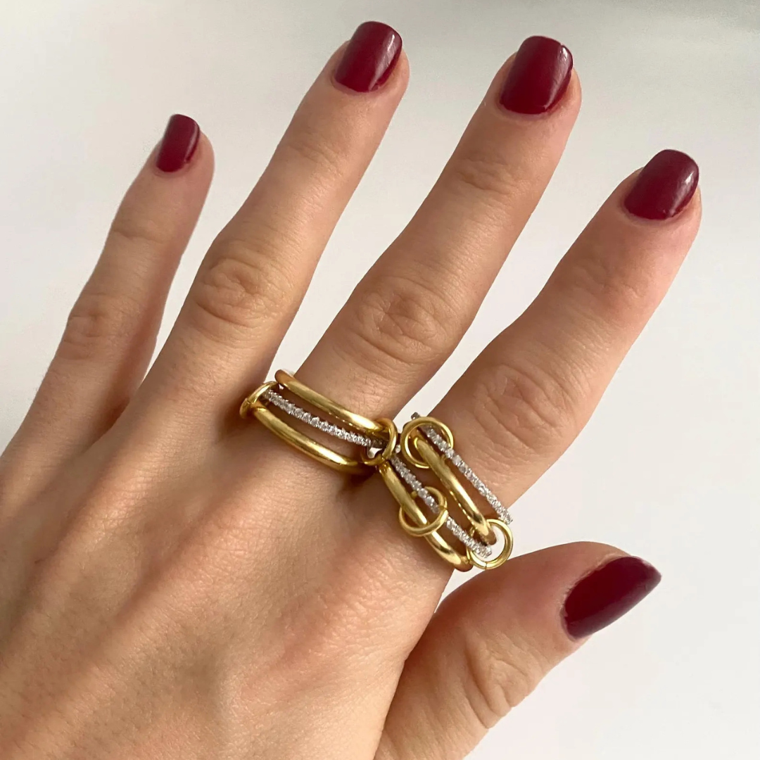 4-In-One Interlocking Fidget Ring