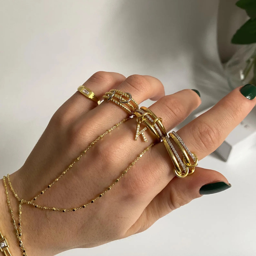 4-In-One Interlocking Fidget Ring