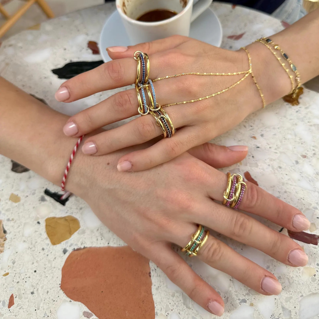 4-In-One Interlocking Fidget Ring