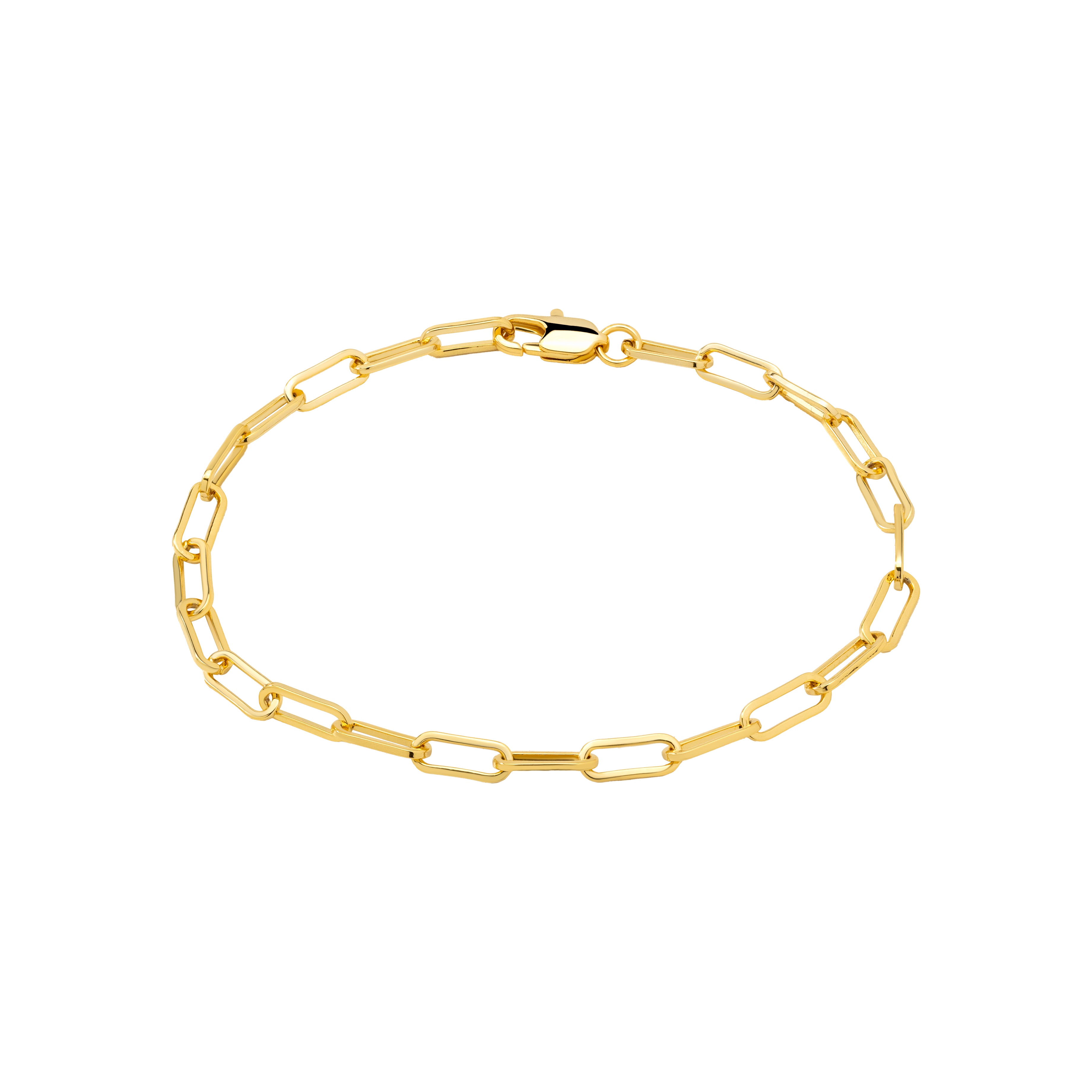 Stella Gold Paperclip Chain Bracelet