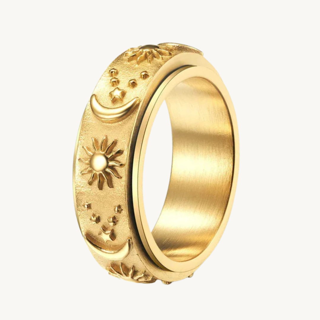 Sun and Moon Fidget Ring