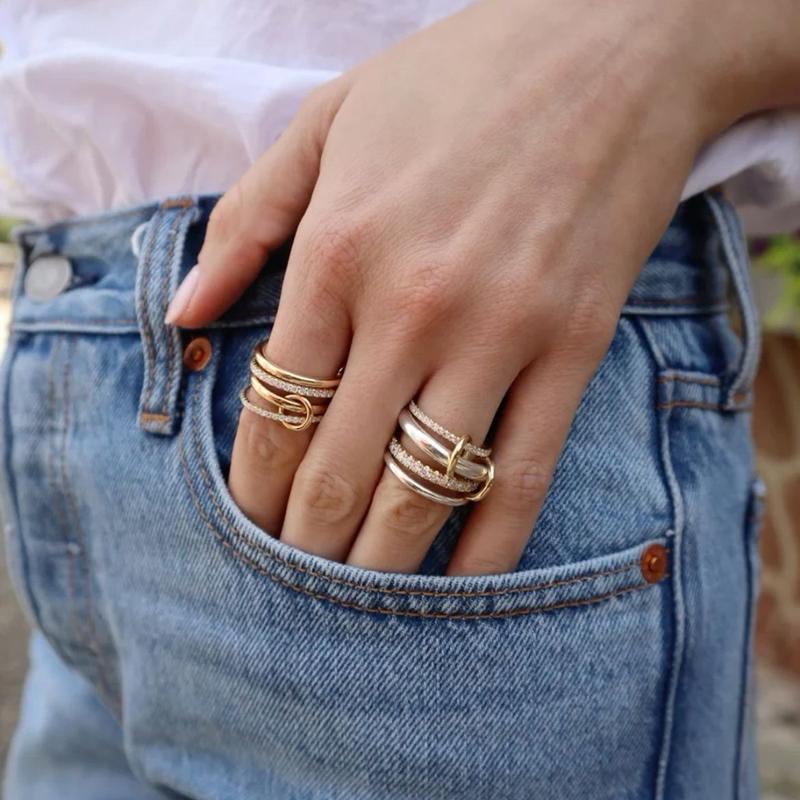 4-In-One Interlocking Fidget Ring