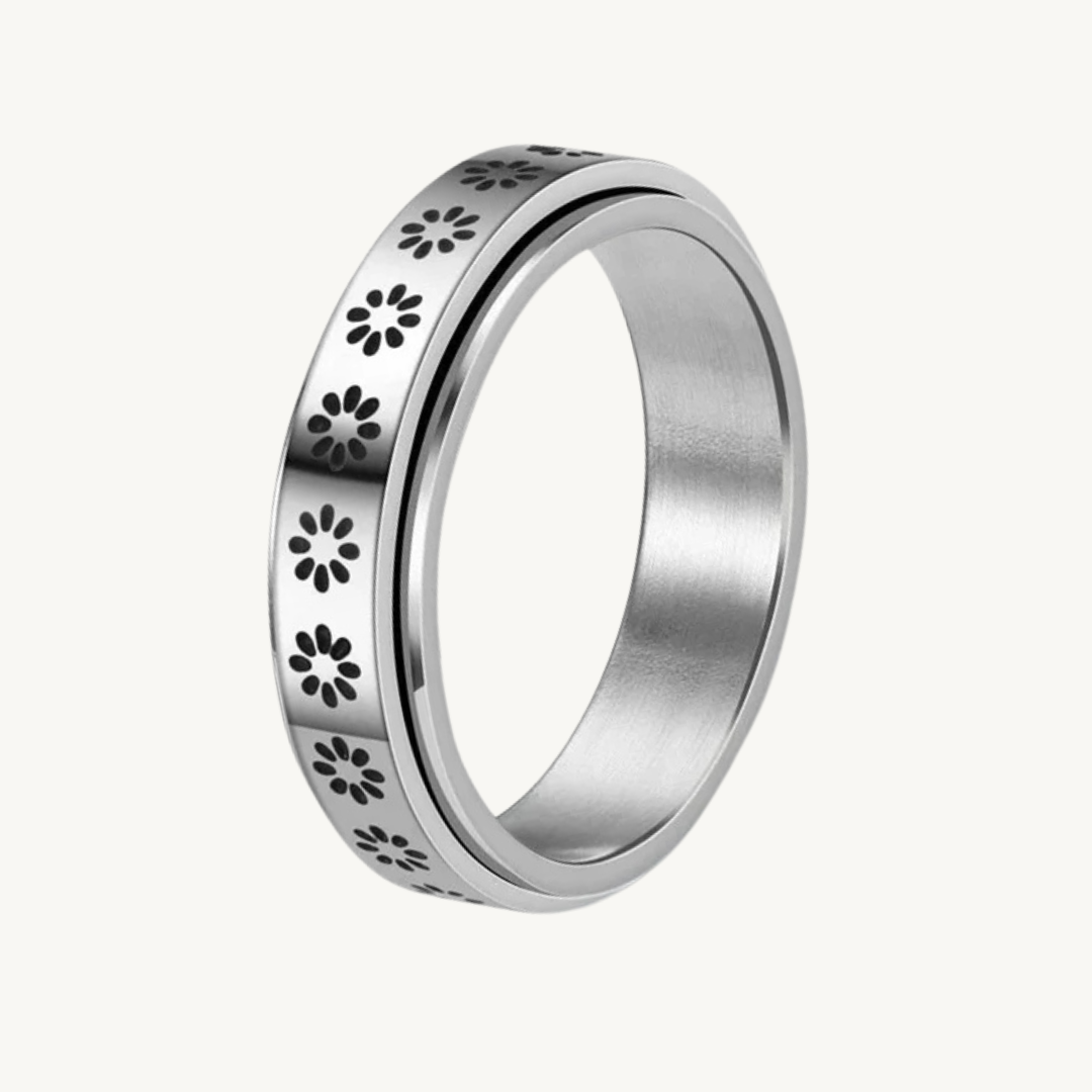 Daisy Anxiety Rotating Fidget Ring
