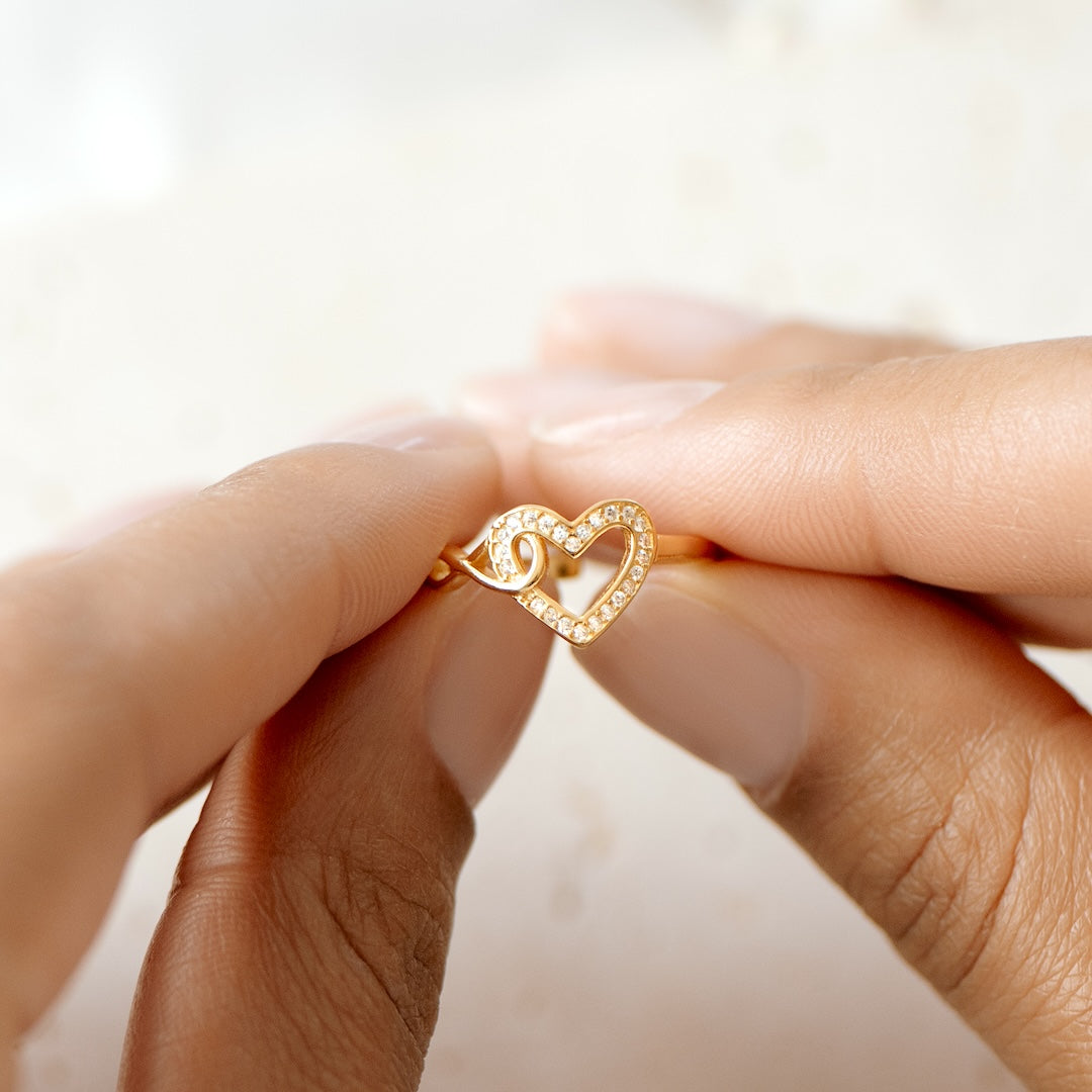 ALWAYS IN MY HEART - INFINITY HEART RING