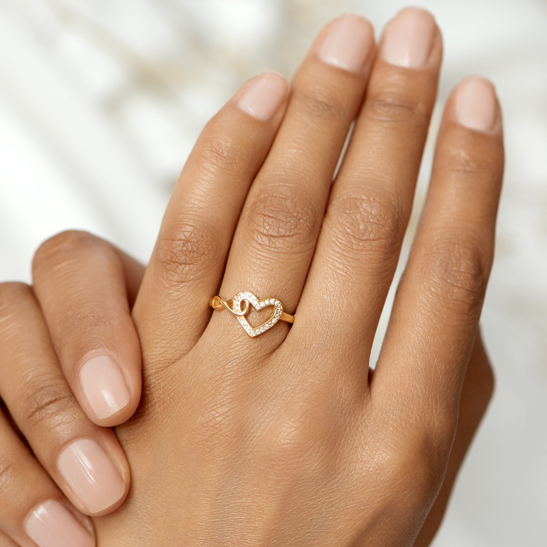 ALWAYS IN MY HEART - INFINITY HEART RING
