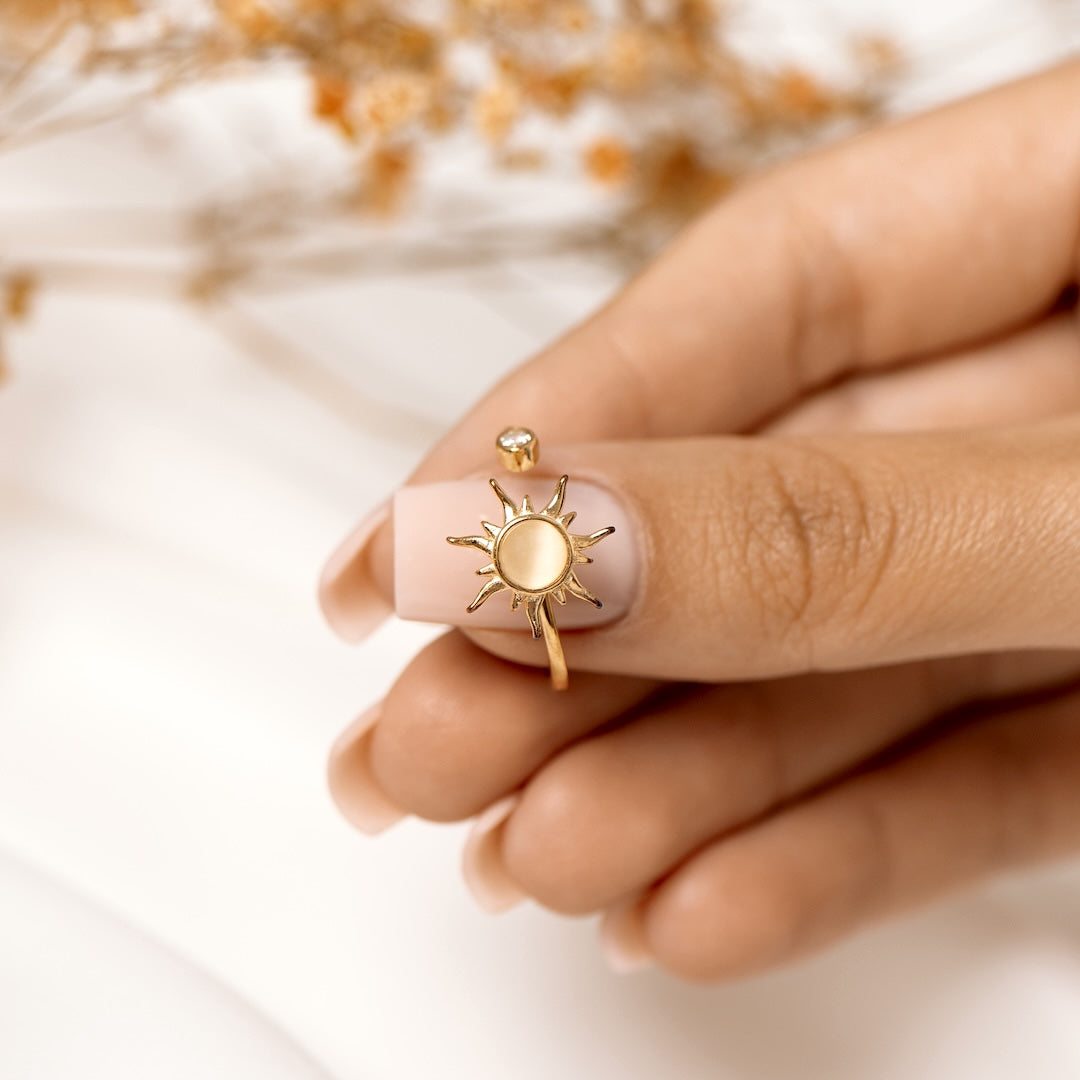 Okokiss Sun Fidget Ring