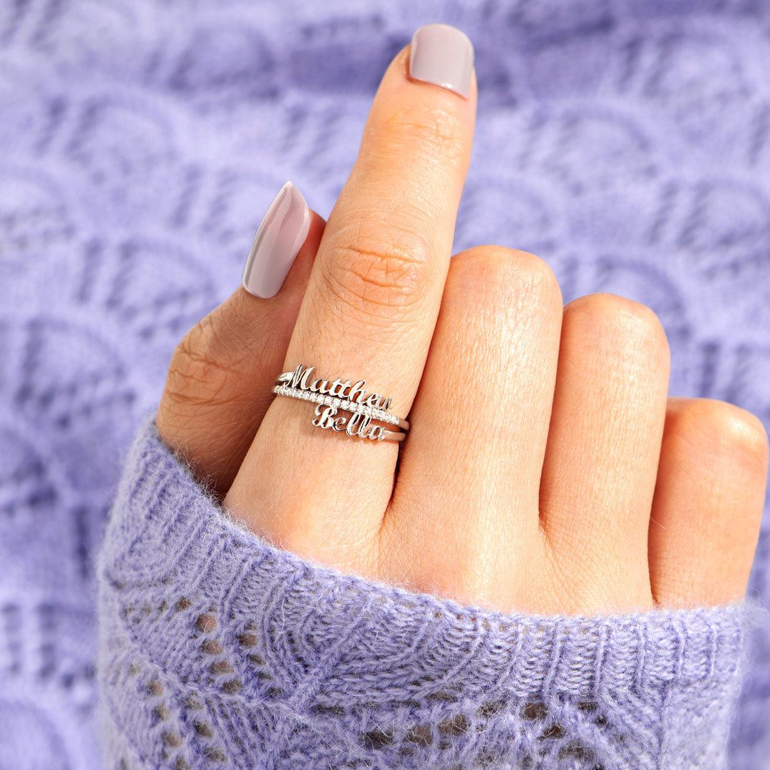 Personalized Kids Names Ring