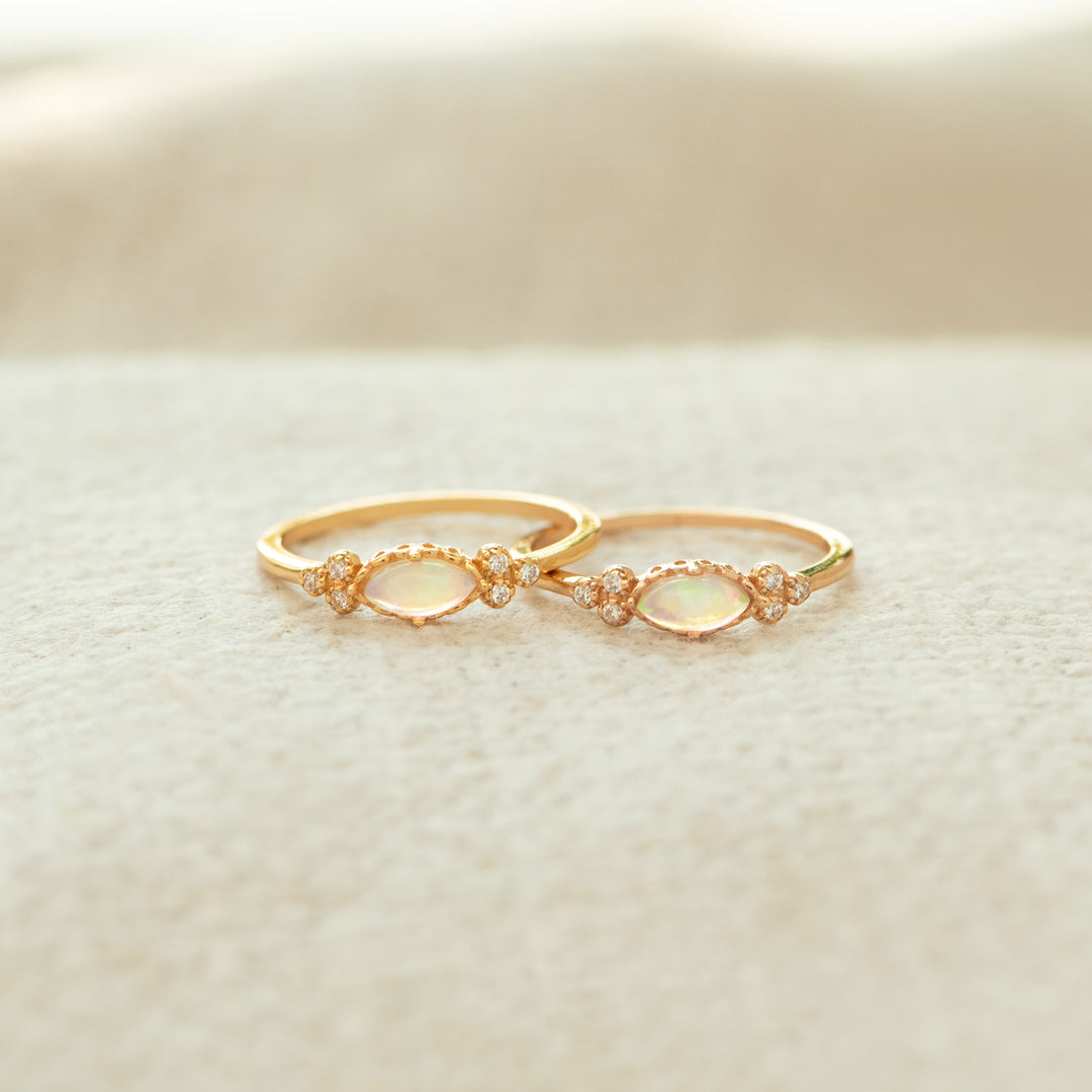 Oval Cut Opal Ring