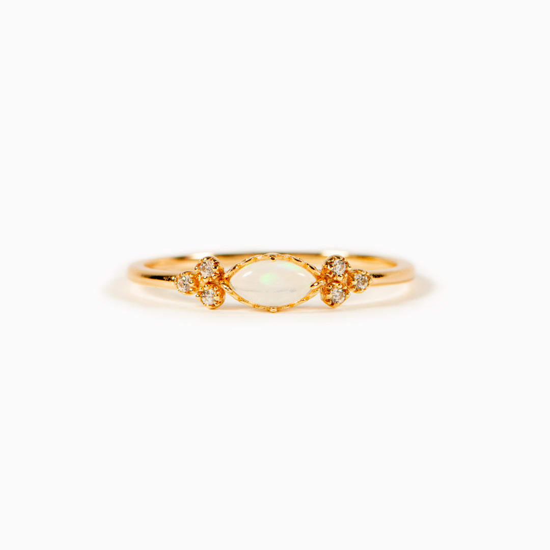 Oval Cut Opal Ring