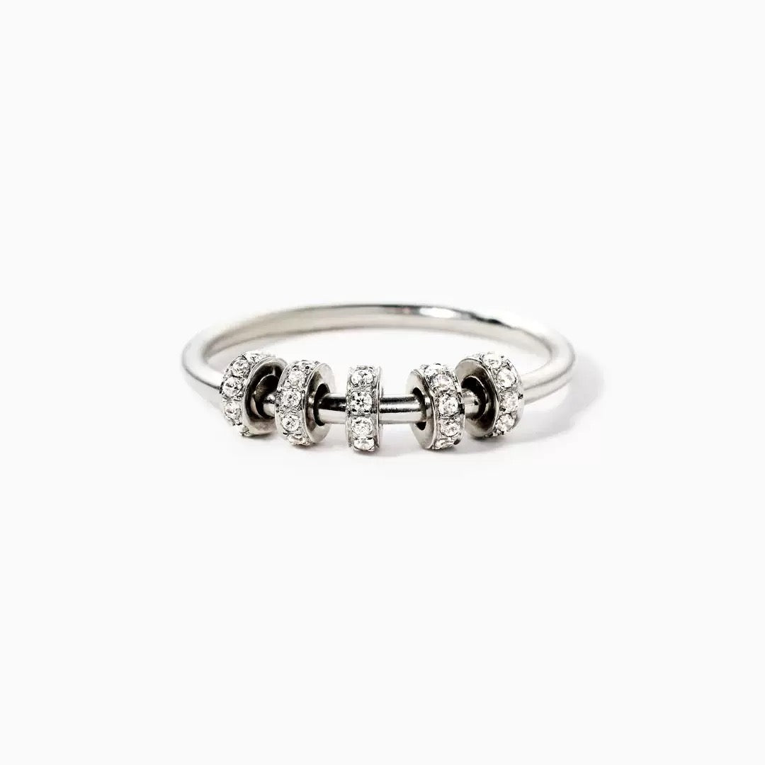 Spinning Rainbow Fidget Ring of Love