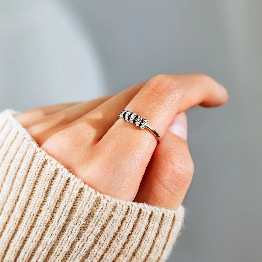 Spinning Rainbow Fidget Ring of Love