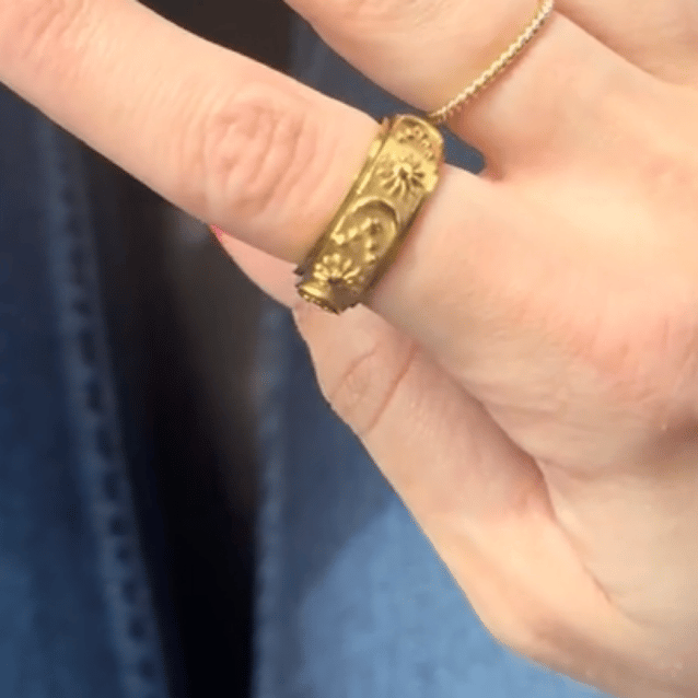 Sun and Moon Fidget Ring