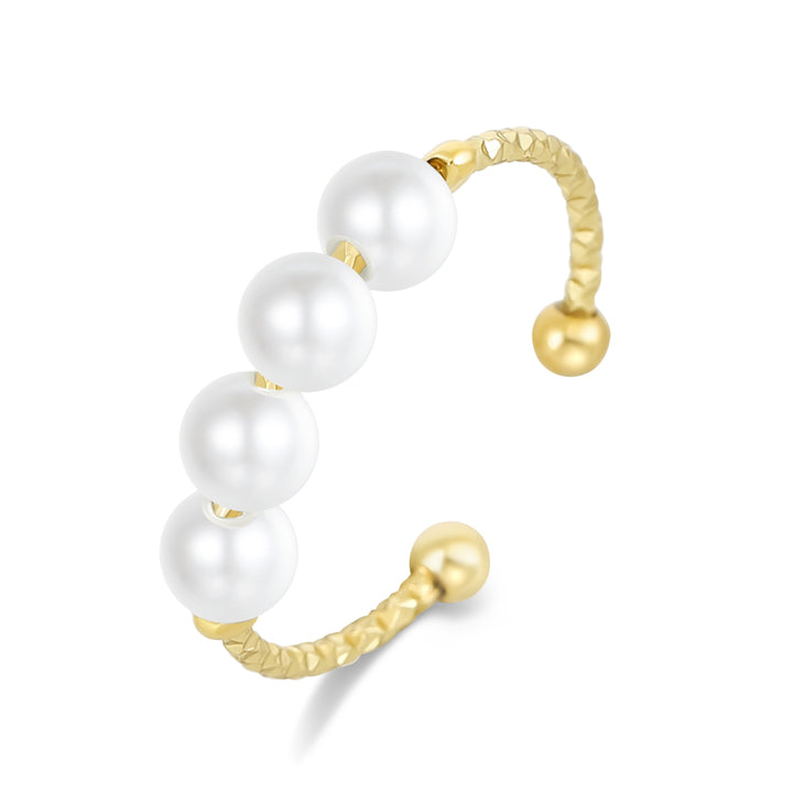 Pearl Rotating Fidget Ring