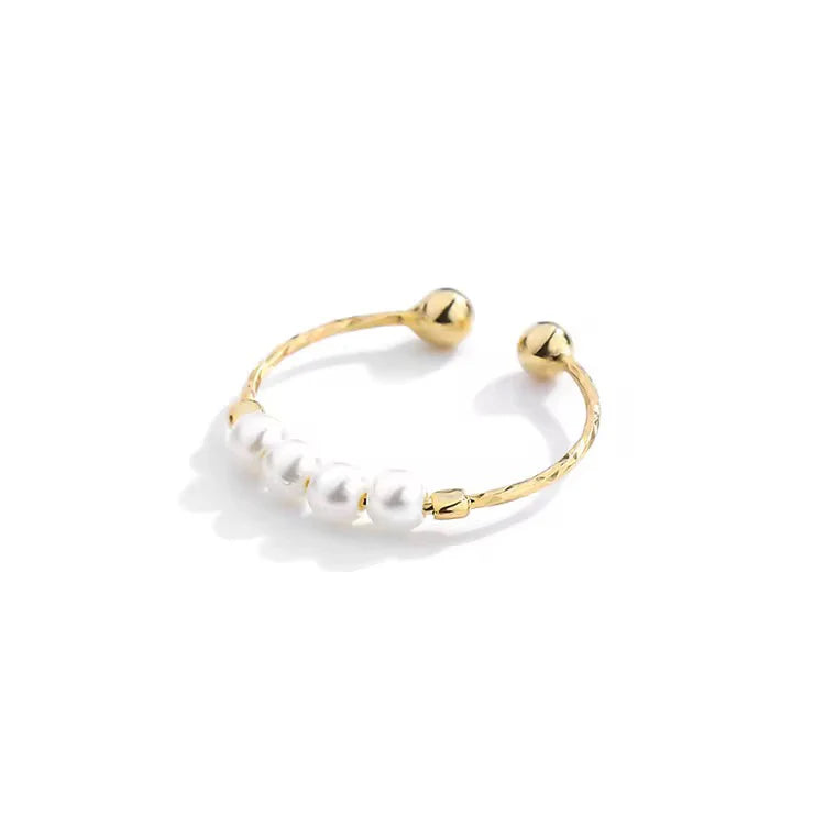 Pearl Rotating Fidget Ring