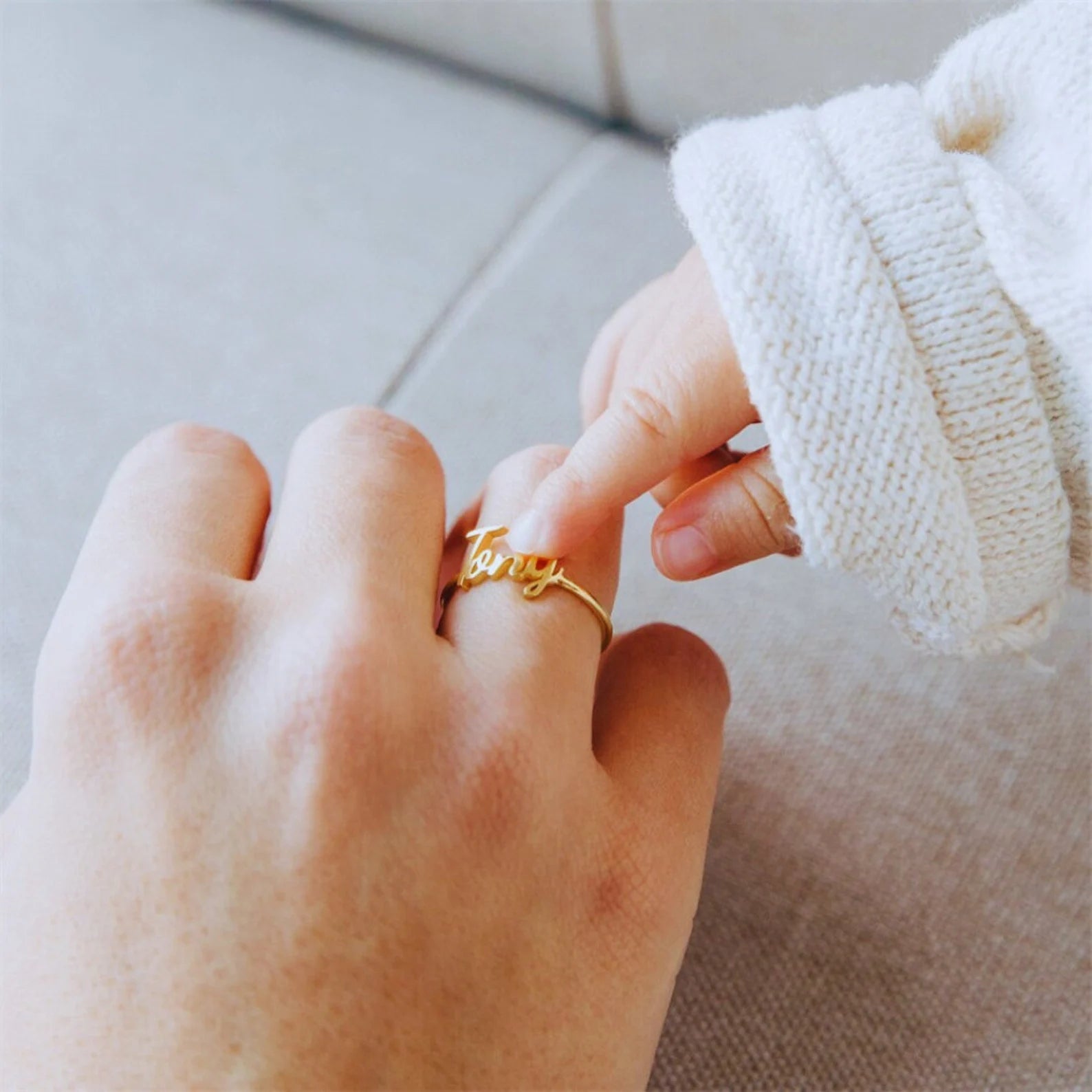 Double Name Ring