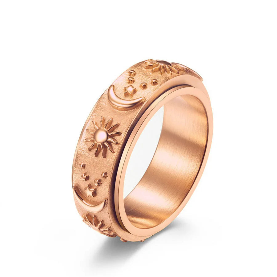 Sun and Moon Fidget Ring