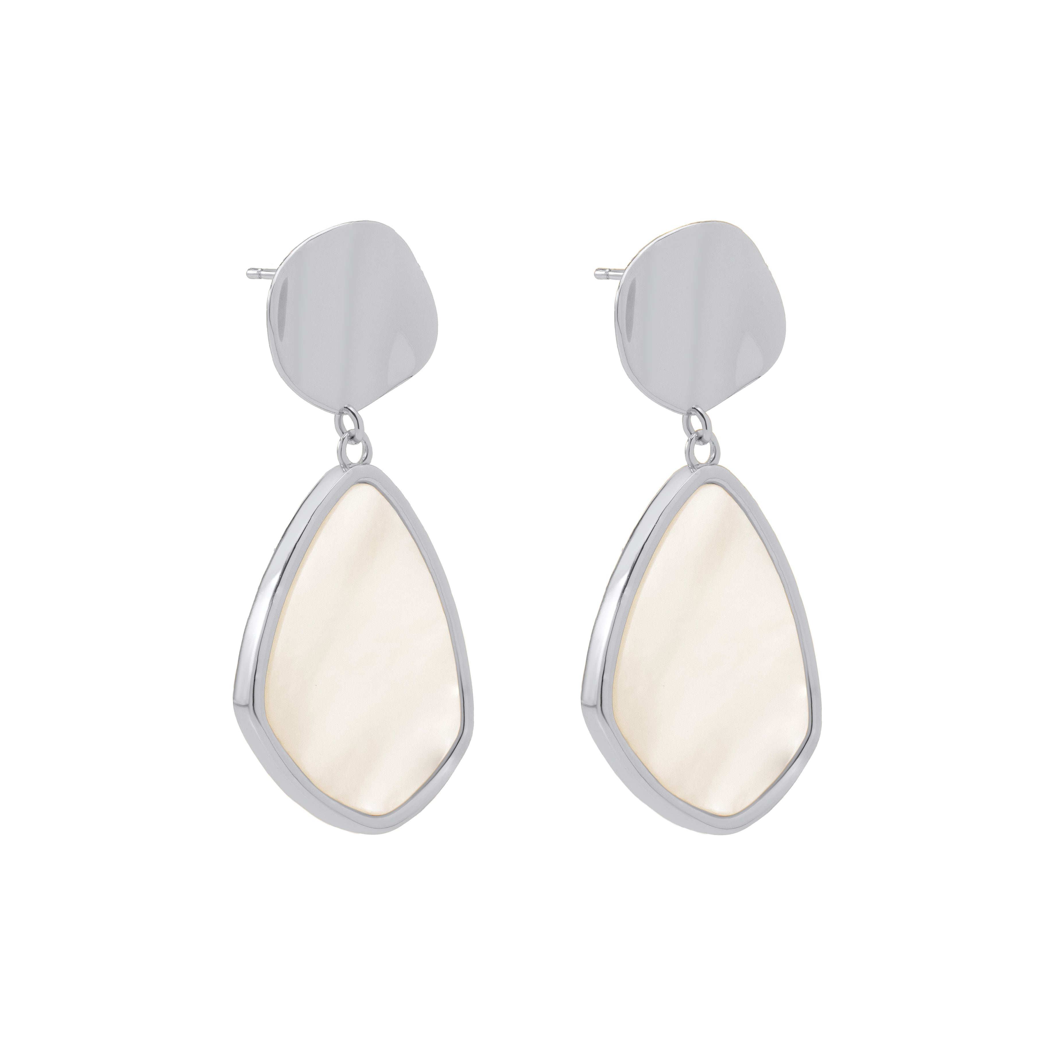 Luna Silver Teardrop Earrings