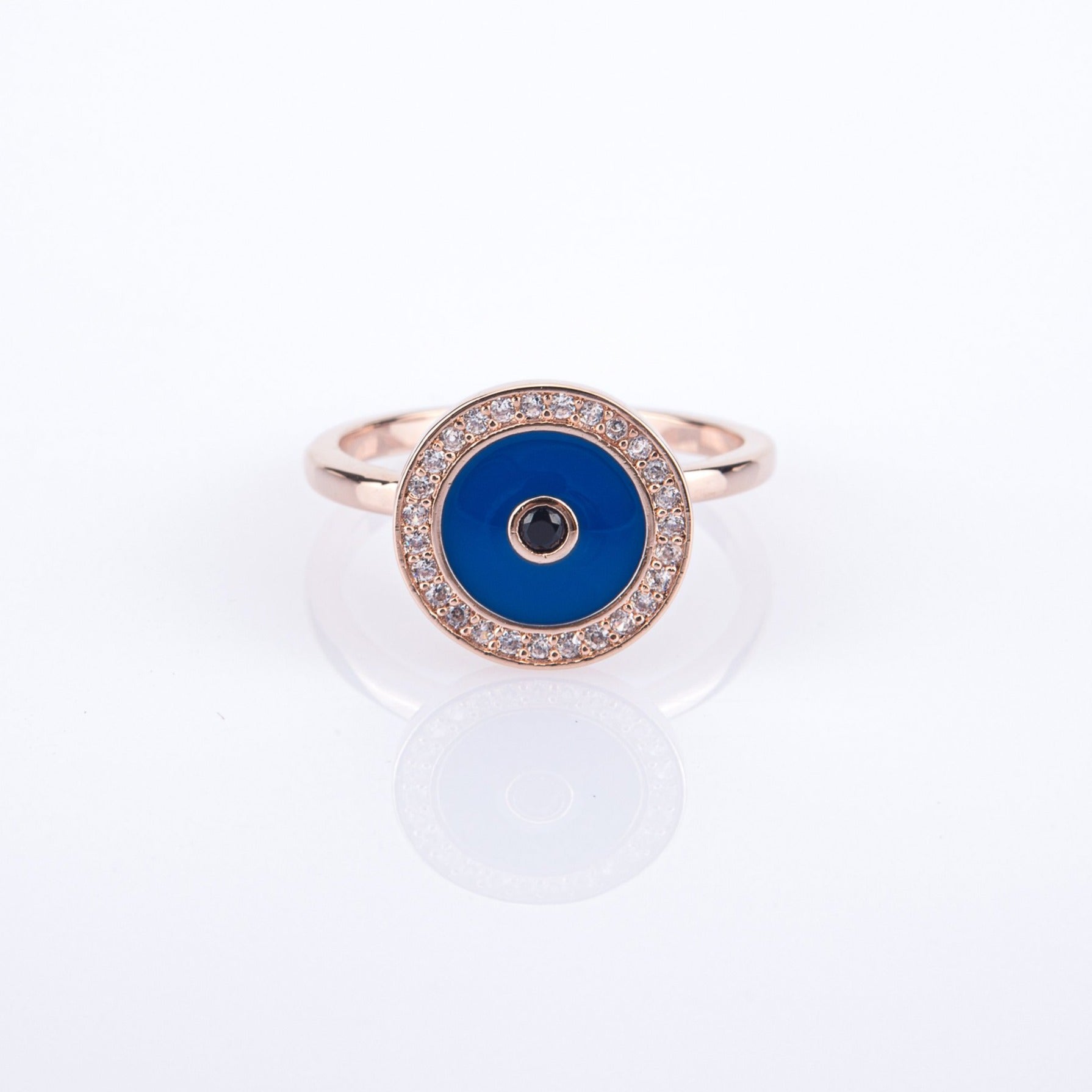 Evil Eye Adjustable Fidget Ring