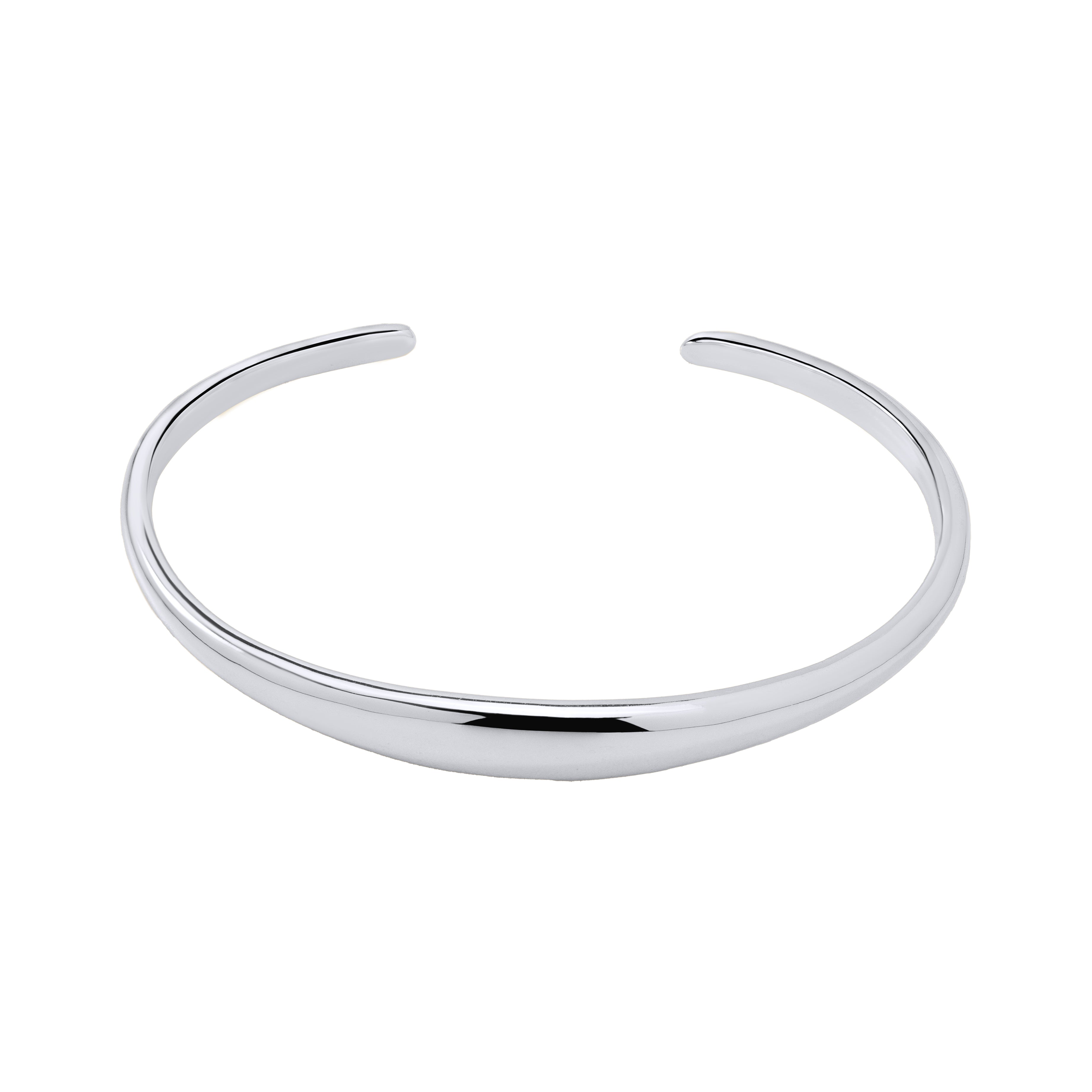Sable Classic Silver Arc Cuff Bracelet