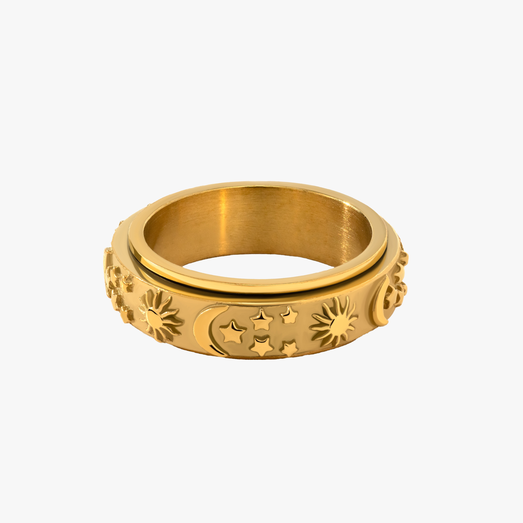 Sun and Moon Fidget Ring