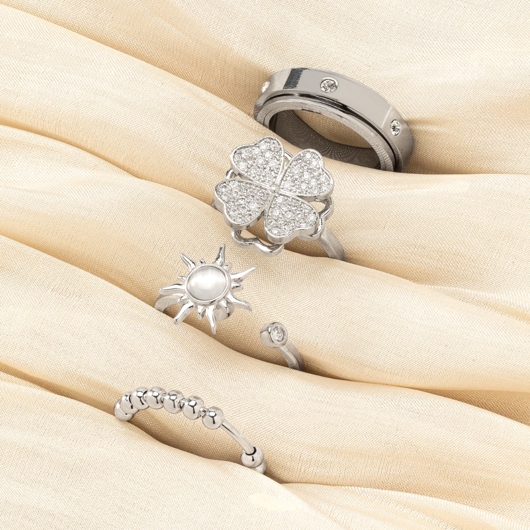 Lunar Garden Fidget Ring Bundle