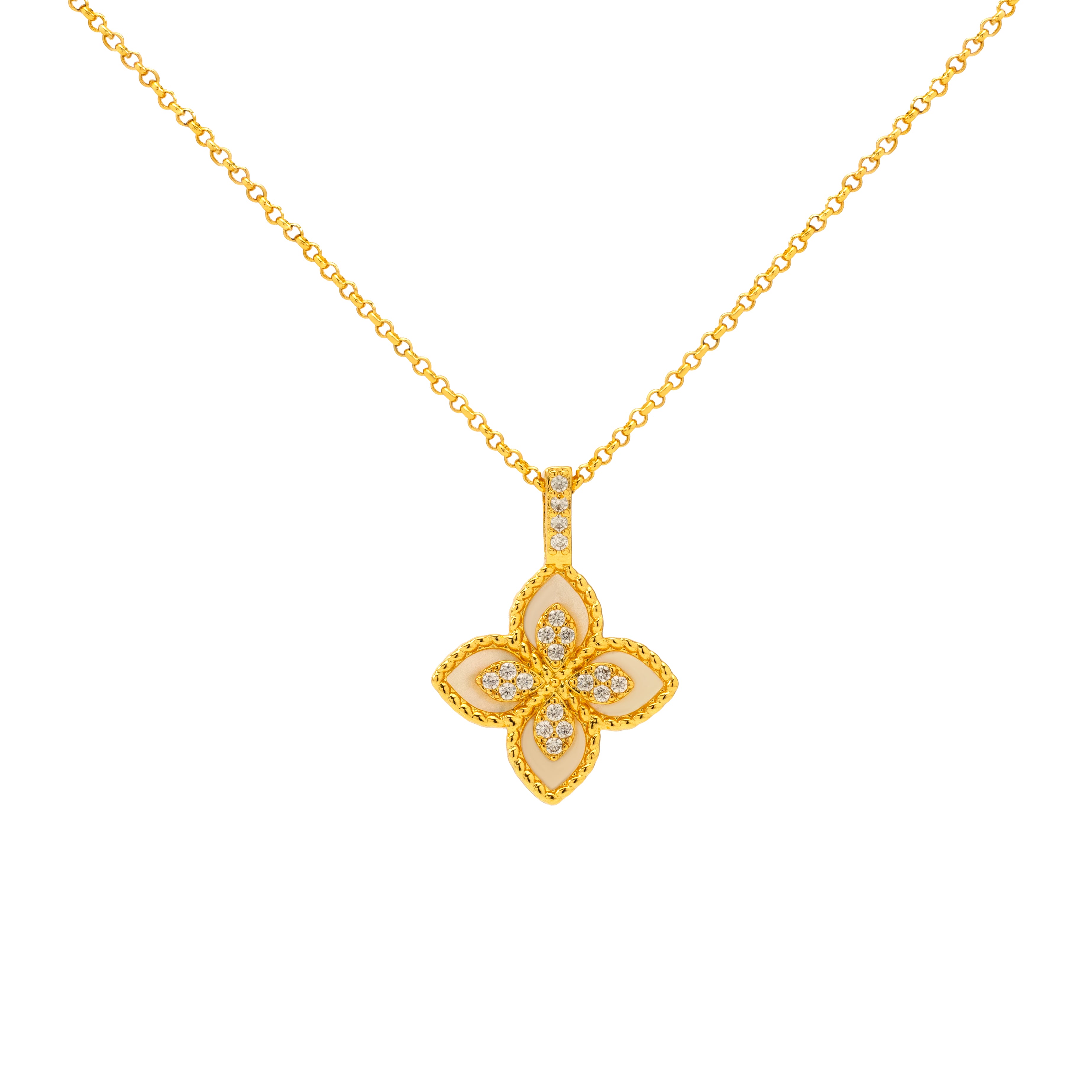 Luxe Gold Luxe Clover Pendant Necklace
