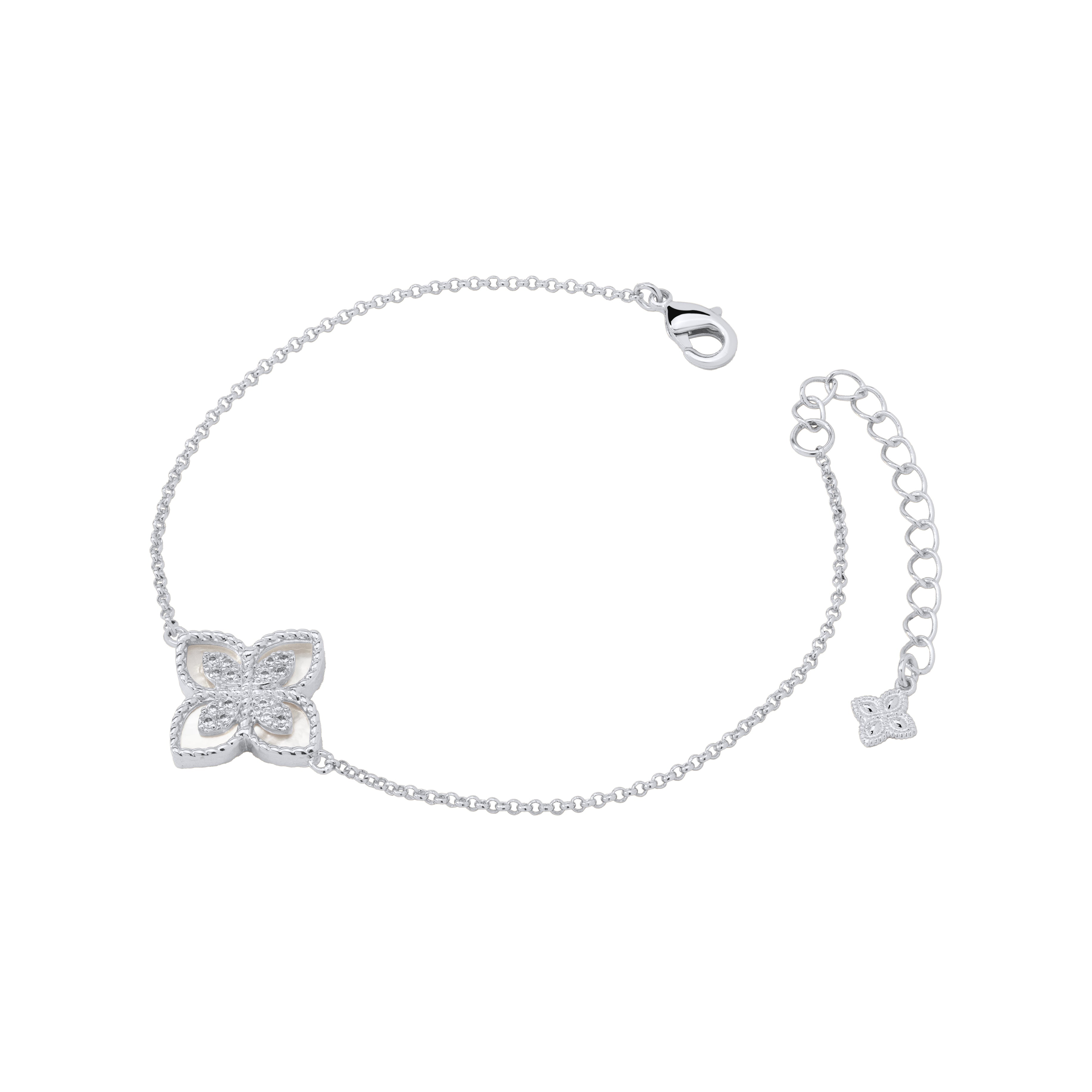 Eclipse Silver Luxe Clover Bracelet