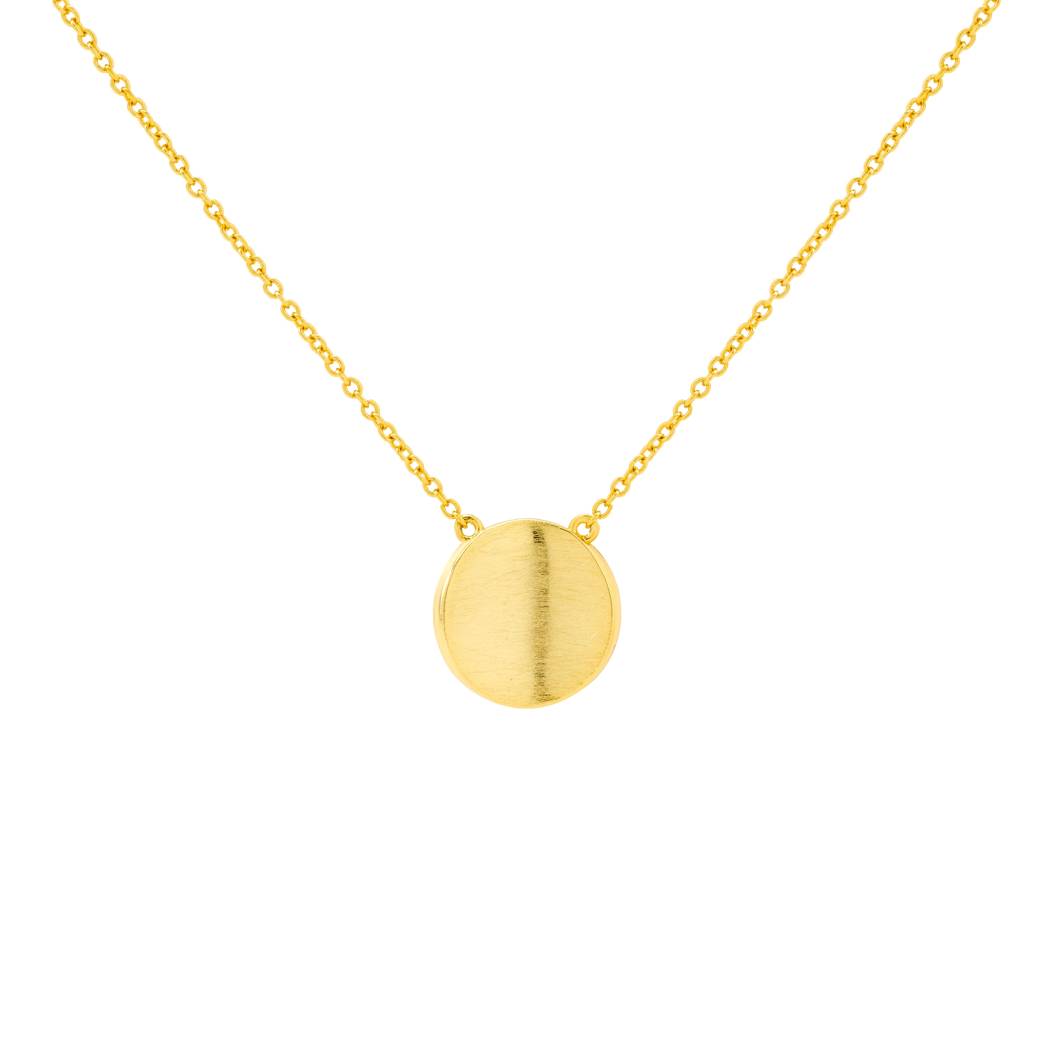 Seraph Gold Minimalist Disc Necklace