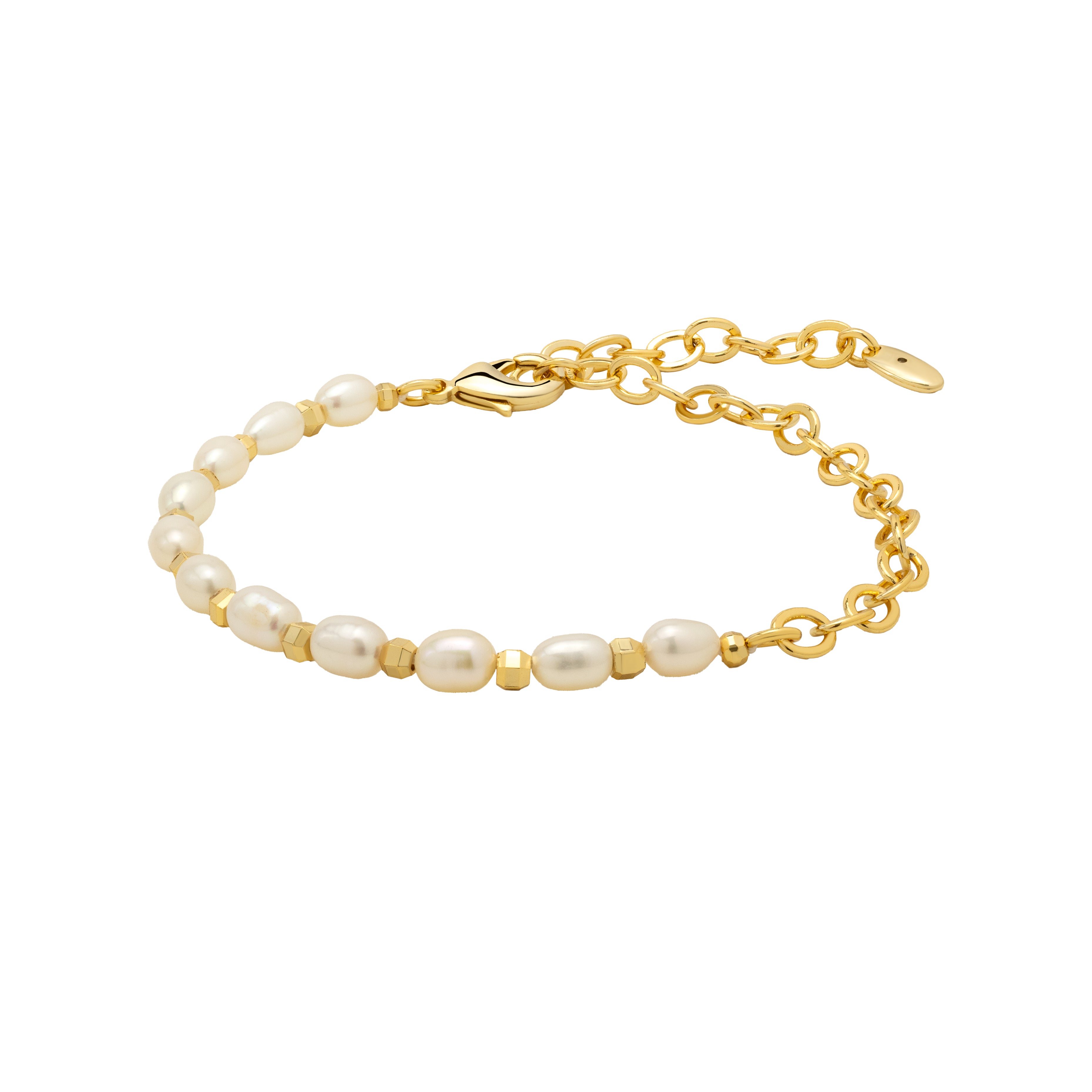 Opal Gold & Freshwater Pearl Bracelet