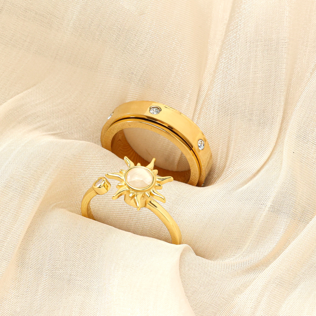 Sunflare Duo Fidget Ring Bundle