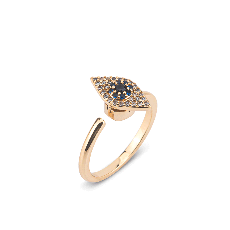 Evil Eye Adjustable Fidget Ring