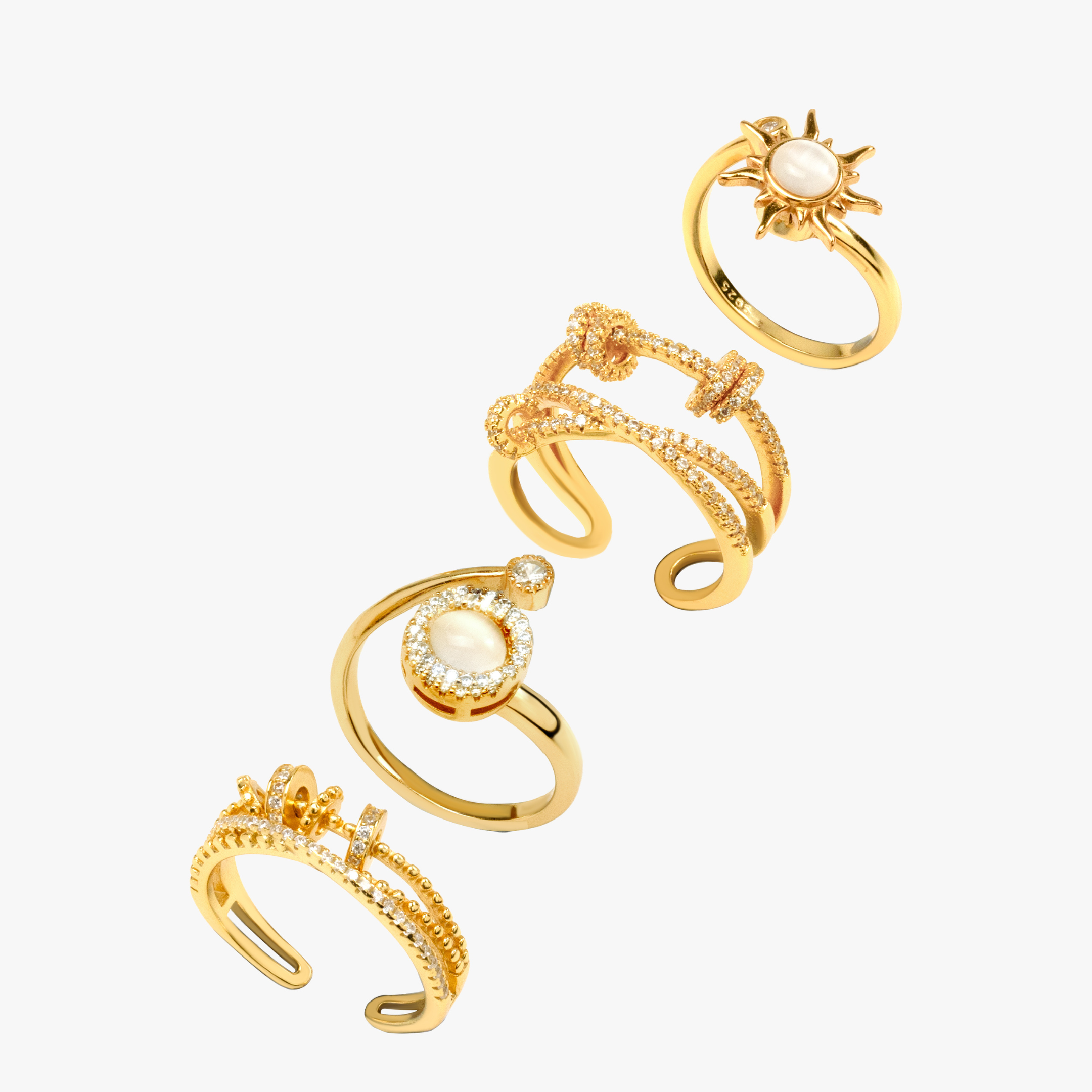 Tranquil Glow Fidget Ring Bundle