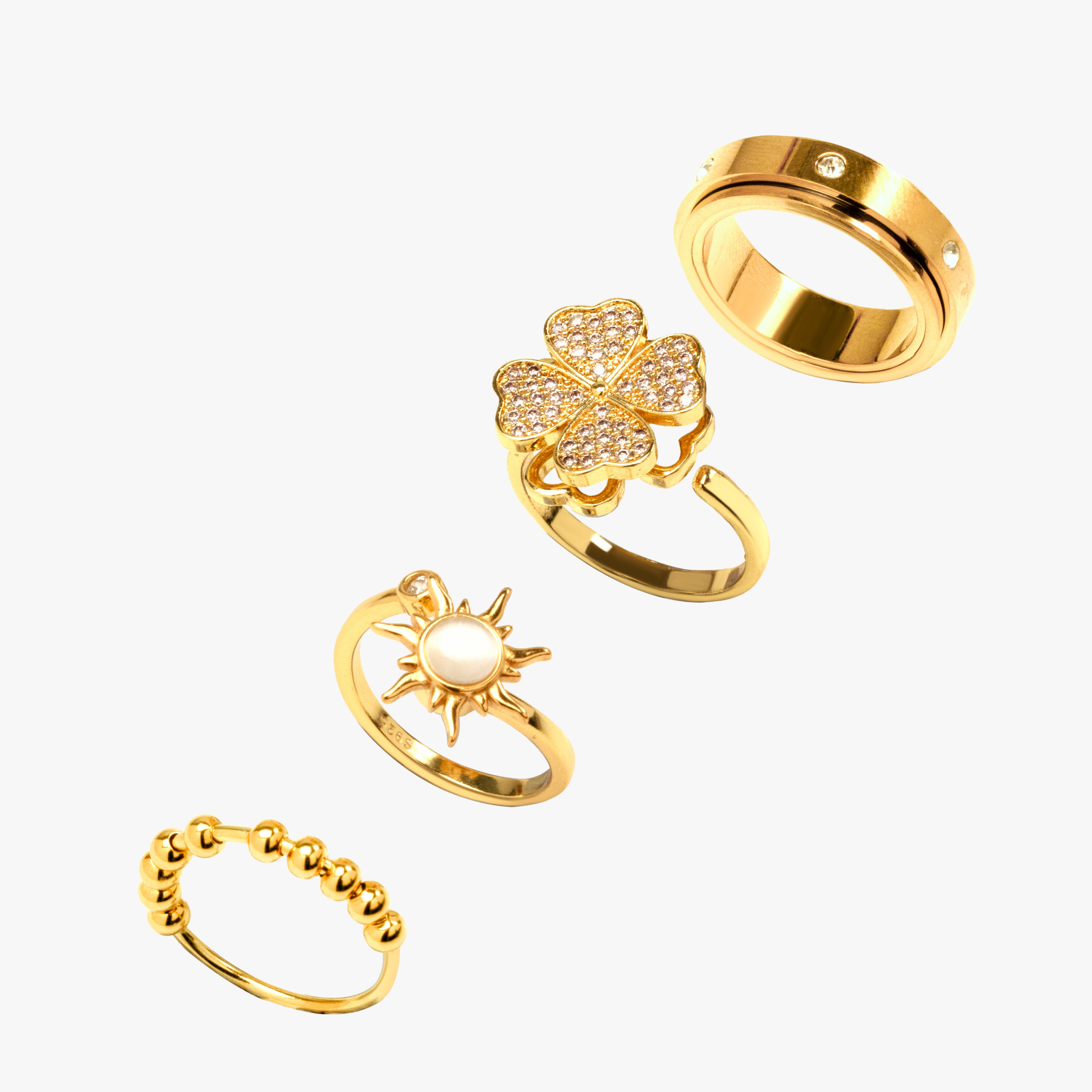 Sunbeam Fidget Ring Bundle