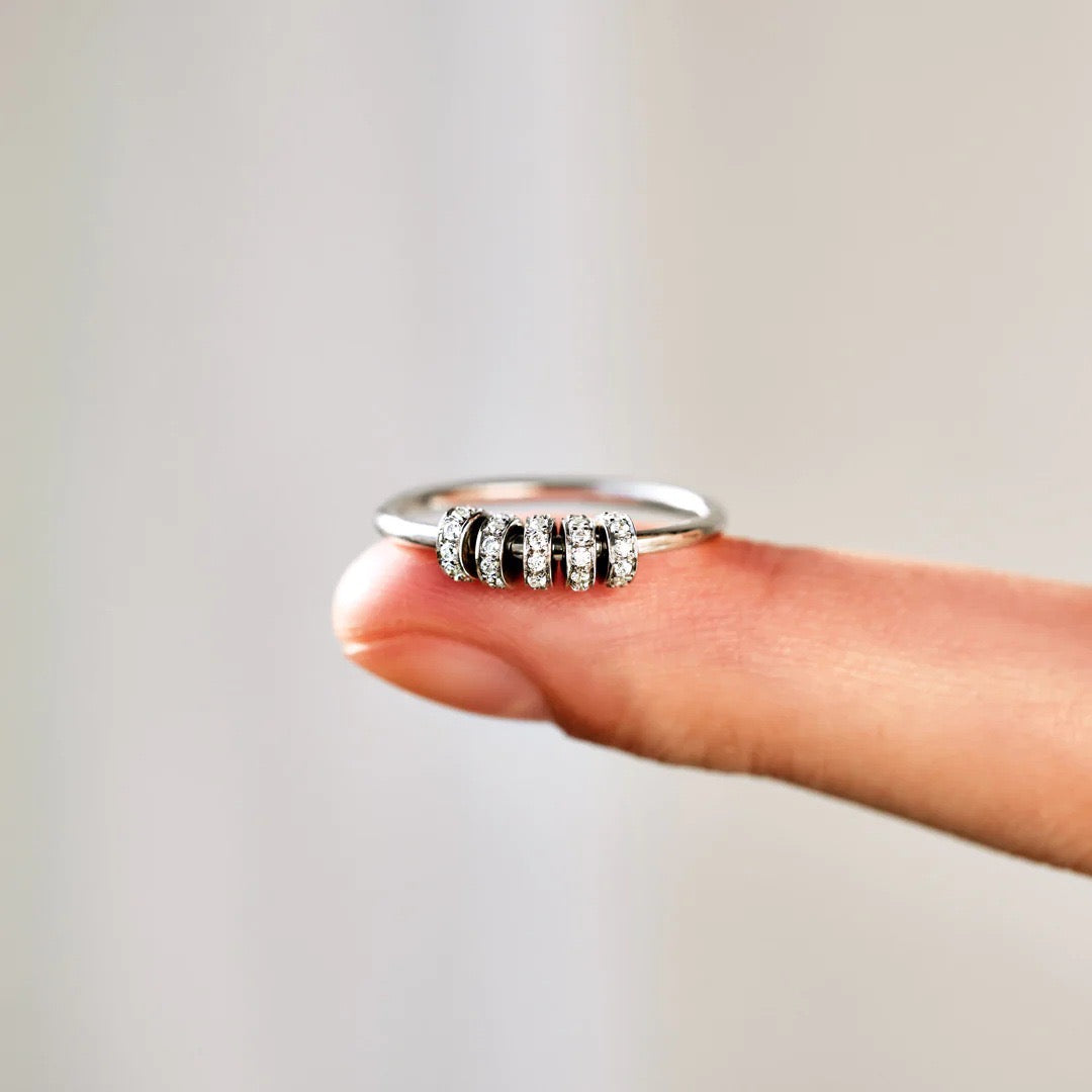 Spinning Rainbow Fidget Ring of Love