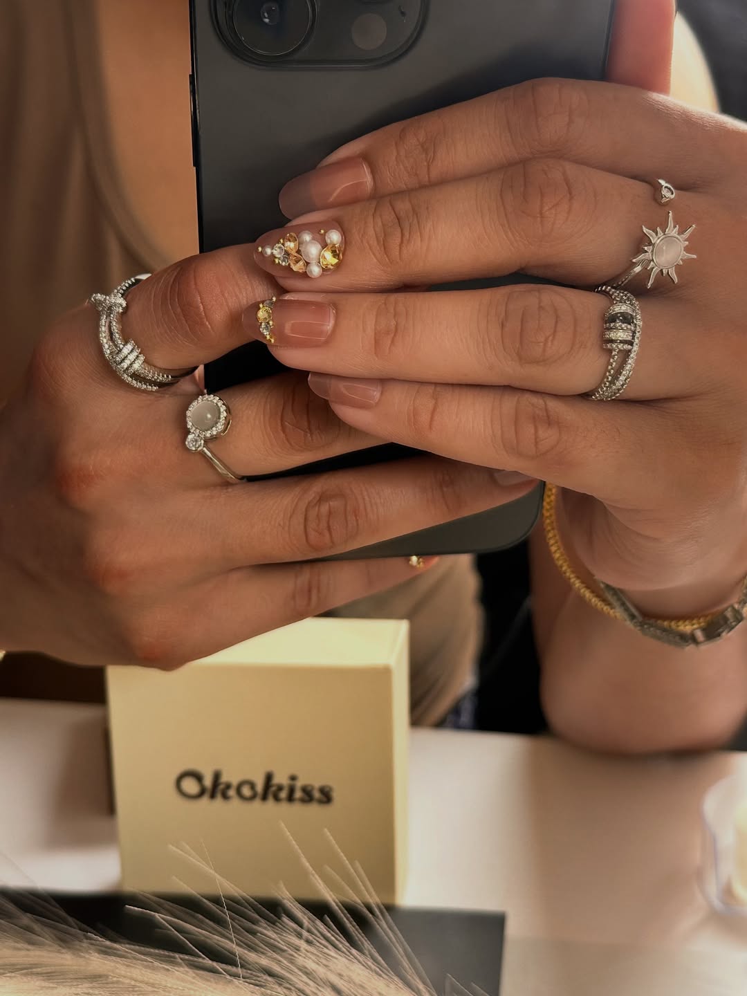 Okokiss Sun Fidget Ring