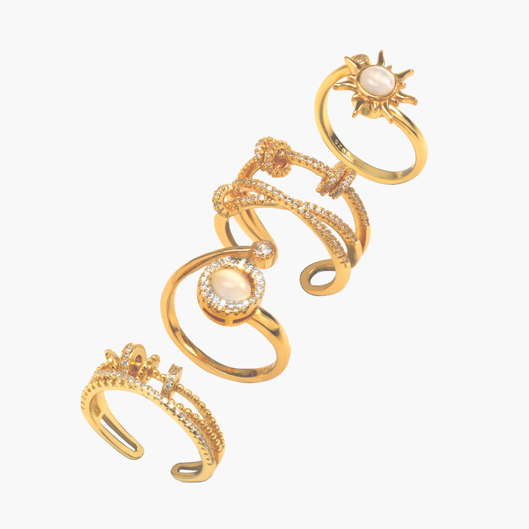 Tranquil Glow Fidget Ring Bundle